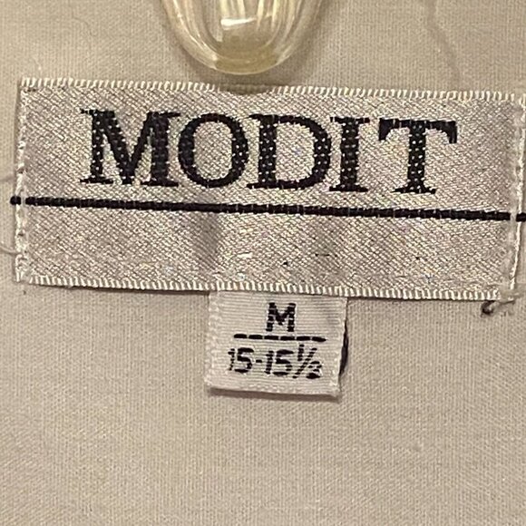 MODIT long sleeve white Shirt with embroidered applique, rhinestones and stars M - Picture 8 of 10